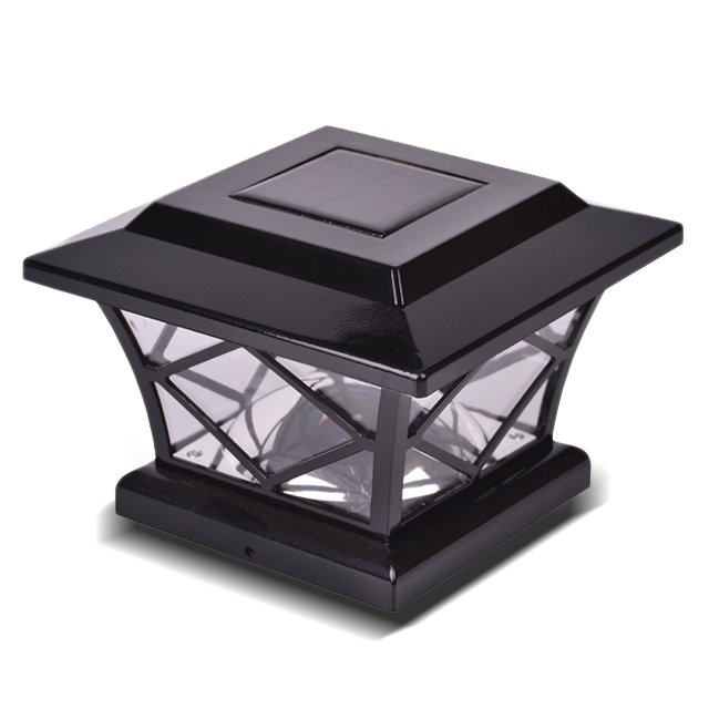 2211-F10 BL Black Diamond Pattern sa Outdoor Solar Powered LED Post Cap Light 2211-F10 BL Black Diamond Pattern sa Outdoor Solar Powered LED Post Cap Light