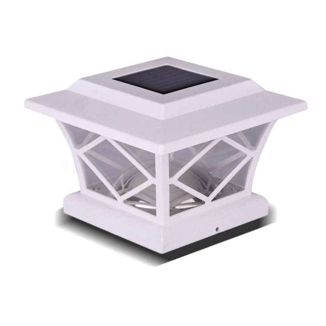 2211-F10 WH White Diamond Pattern LED Post Cap na ilaw sa hardin 2211-F10 WH White Diamond Pattern LED Post Cap na ilaw sa hardin