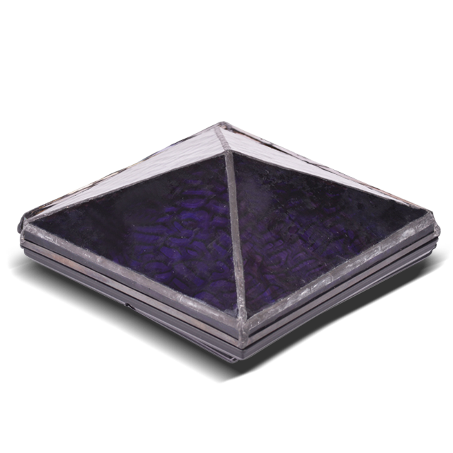 2211-TC8 Black kapaki-pakinabang na Hand Made Tiffany Post Cap 2211-TC8 Black kapaki-pakinabang na Hand Made Tiffany Post Cap