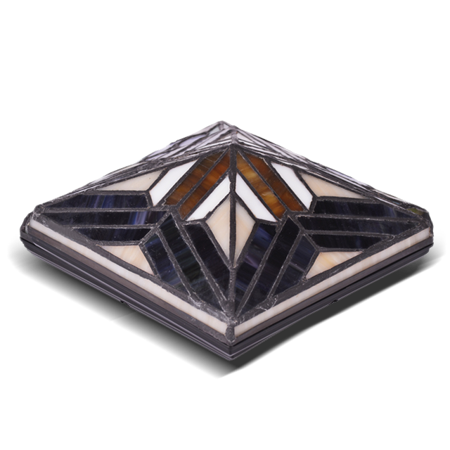 2211-TC3 Tiffany Splicing kapaki-pakinabang na Glass Post Cap 2211-TC3 Tiffany Splicing kapaki-pakinabang na Glass Post Cap